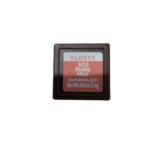 Burts Bees 100% Natural Glossy Lipstick, Nude Mist - 2 Tubes